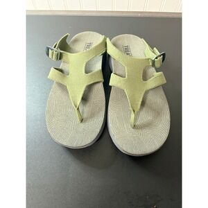 Tread Labs Albion Sandals Womens 10 Sage Green Knit Arch Support Sporty Outdoor